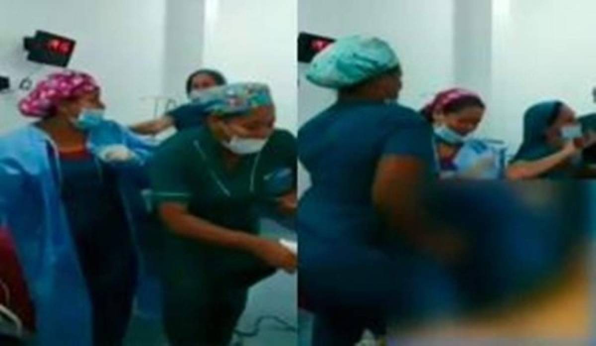 El personal médico comenzó a bailar minutos antes de comenzar una operación.